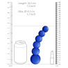 CHRYSTALINO Gode en verre Planets Bleu 18 x 4.3 cm